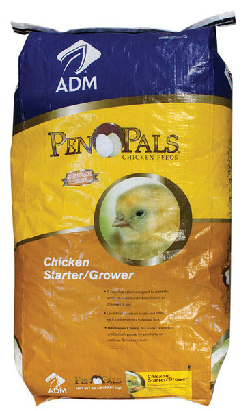 Pen Pals® ADM Chicken Starter/Grower - 50 lb Bag